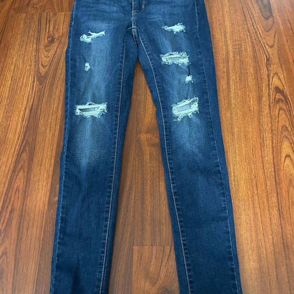 Distressed Blue Women's Jeans
